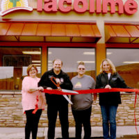 TacoTime Mexican food franchise owners ribbon cutting