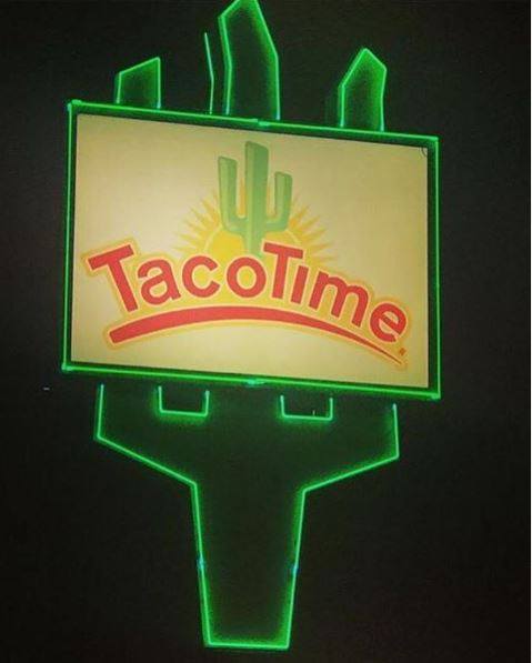 photo of the sign at mexican qsr franchise